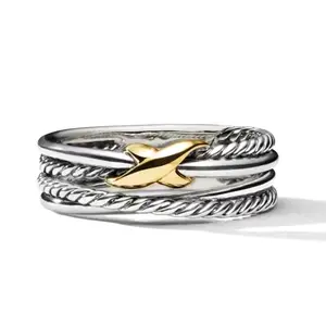 Criss Cross Detail Layered Ring, Trendy and Unique Jewelry for Women, Perfect for Casual or Formal Looks, Ideal for Daily Wear and Parties
