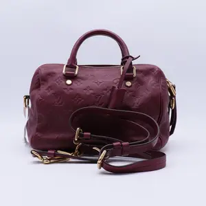 Pre-owned Louis Vuitton Leather Shoulder Bags Empreinte Speedy Bandouliere 25