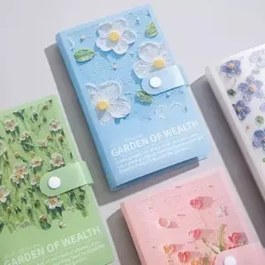 Save Money 100 Envelopes Money Saving Challenge Oil Painting Waterproof Mini Binder Savings Challenge Reusable