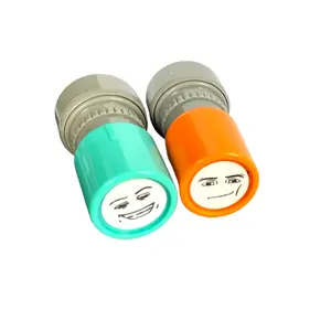 Cute Emoji Rubber Stamp Set for Office & Home Use, Perfect for DIY Projects, Tags, Notes, Fun Expression Design, Personalized Labels, Office Supplies