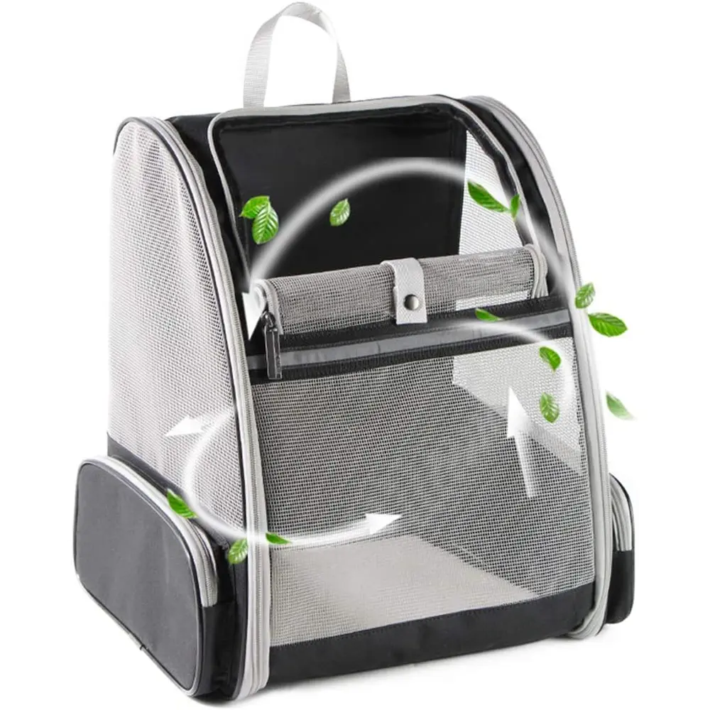 Texsens Innovative Traveler Bubble Backpack Pet Carriers for Cats and Dogs (Black) Texsens