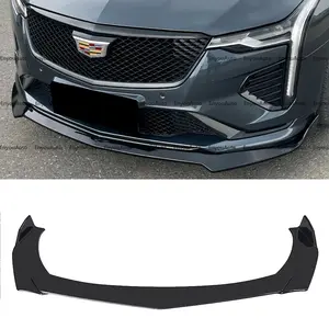 For Cadillac CT4 CT5 CT6 Front Bumper Lip Spoiler Splitter Glossy Black