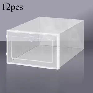 Storage box shoe rack shoe storage artifact shoe cabinet simple transparent shoe box space saving shoe box