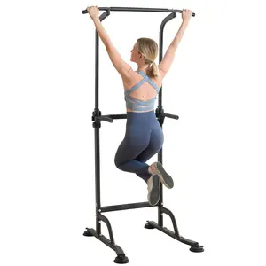 Adjustable Power Tower Pull Up Bar Dip Station