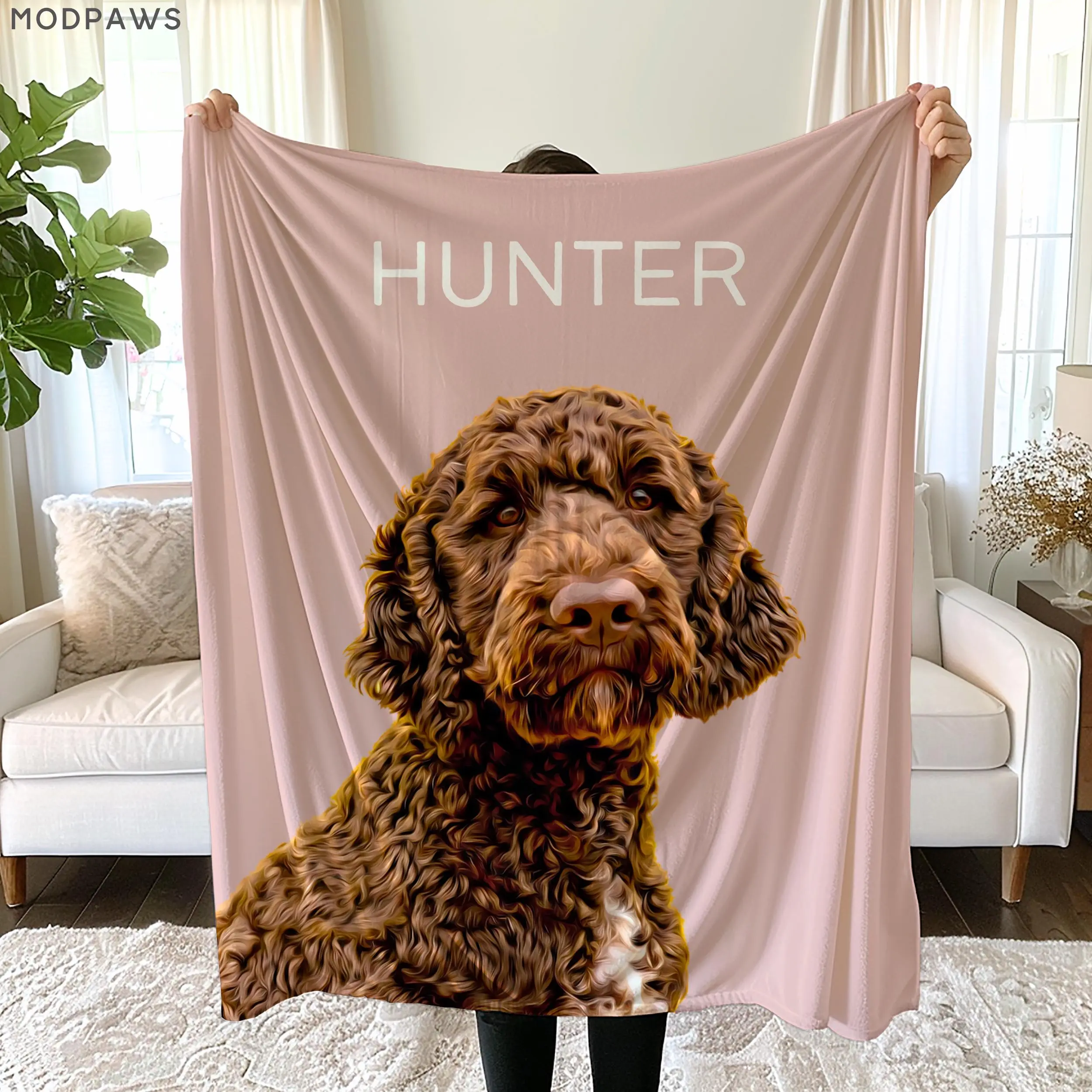 Custom Pet Blanket Using Pet Photo + Name Personalized Dog Blanket Customize Dog Blankets Cat Picture Blanket Pet Photo Blanket Dog Dad Gift