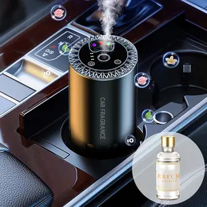 Smart Car Air Freshener with 3 Color Starry Sky Projection & 50ml Perfume, Auto ON/Off, 3 Mode Adjustable USB Rechargeable Aroma Diffuser