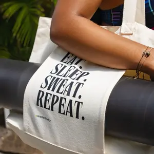 Yoga Mat Carrier Tote Bag for Yoga, Pilates, Gym, Shopping Eat Sleep Sweat Repeat