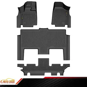 TPE Floor Mats Fits 2008-20 Dodge Grand Caravan All Weather TPE Floor Mats Cargo Liner Carpets