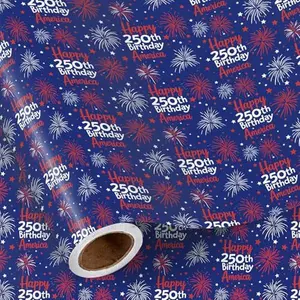 USA Flag Wrapping Paper - Premium 250th Anniversary Edition Gift Wrap
