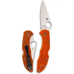 Spyderco Delica 4 Lightweight Folding Pocket Knife with 2" VG-10 Steel Blade and FRN Handle - EDC Knife for Men and Women, Perfect for Hunting, Tactical, Camping, Survival - PlainEdge - C11FPOR