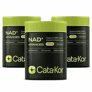 CataKor NAD+ Advanced - 500mg Liposomal Supplement for Energy & Healthy Aging - 60 Capsules - 30 Day Supply - Previously Known as Reus Research NR 900 Healthcare