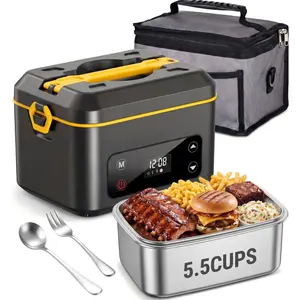 Cordless Electric Lunch Box, 24000mAh Rechargeable 1.2L Portable  Warmer with 5 Heating Modes, Auto Temperature Control, Heated Lunch Box -  for , Office, or Outdoor