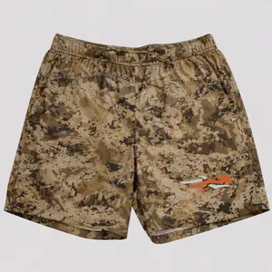 Sitka Duck Oven LT Optifade Timber Shorts, Camo Outdoor Gear, Lightweight Sport Shorts, Tactical Wear, Men Activewear