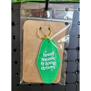 Loud Music & Long Drives Motel Keychain
