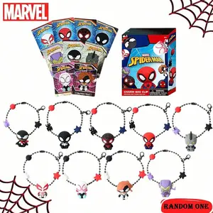 Marvel Spider-Man Bulk Bag Clip Charm, Party Favor Gift Set, Officially Licensed Character Themed Accessory for Birthdays & Events, Charms For Bags