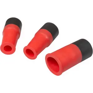Dust Collection Power Tool Hose Sili Flex Fit Threaded Fittings - Silicone Shop Vacuum Hose Adapter Kit – Universal Stretch‑Fit Dust Collection Adapters For Woodworking Tools - 3pc Set