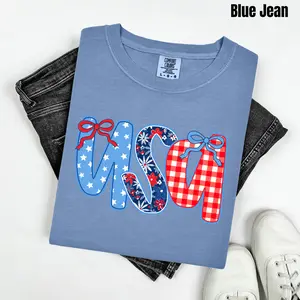 USA Pattern Mix Comfort Colors T-Shirt 'NLB'