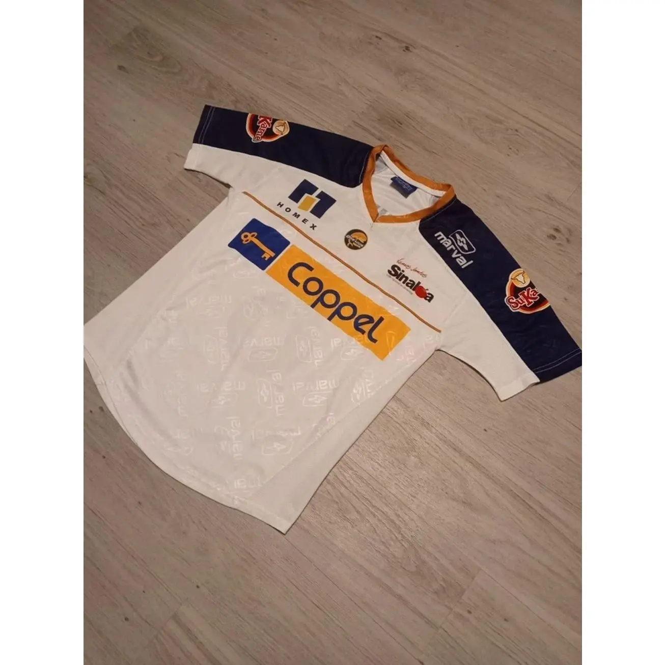 Dorados de Sinaloa ORIGINAL Marval Vintage Rare Soccer Jersey S WJ8