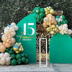 Balloon Arch Kit, 80pcs Mixed Color Balloon Set, Balloon Garland Kit with Balloon Arch Strip & Glue Dots, Party Balloon for Birthday Wedding