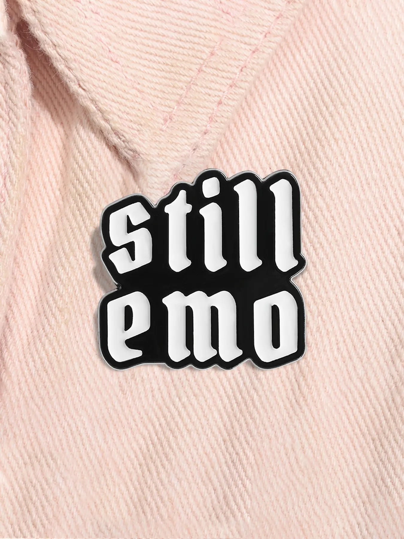 Still Emo Enamel Pin Funny Slogan Mental Health Metal Brooch Lapel Backpack Badge Fashion Jewelry Accessories Gift for Friends Durable Metal Pins Alloy Brooch Pin