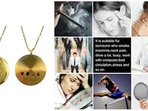 Cosmic Metatron Cube Shield Emf Defense Necklace,Terahertz Cosmic Energy Protection Necklace,Gold Color