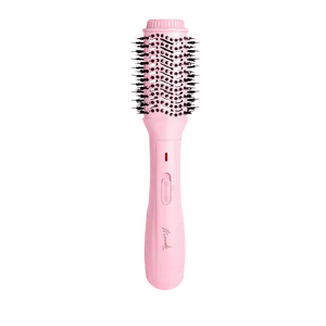 Mermade Hair Blow Dry Brush Pink - Anti-Frizz, Lightweight, 3 Heat Settings, Tangle-Free Bristles, Professional-Grade Hair Styling Tool