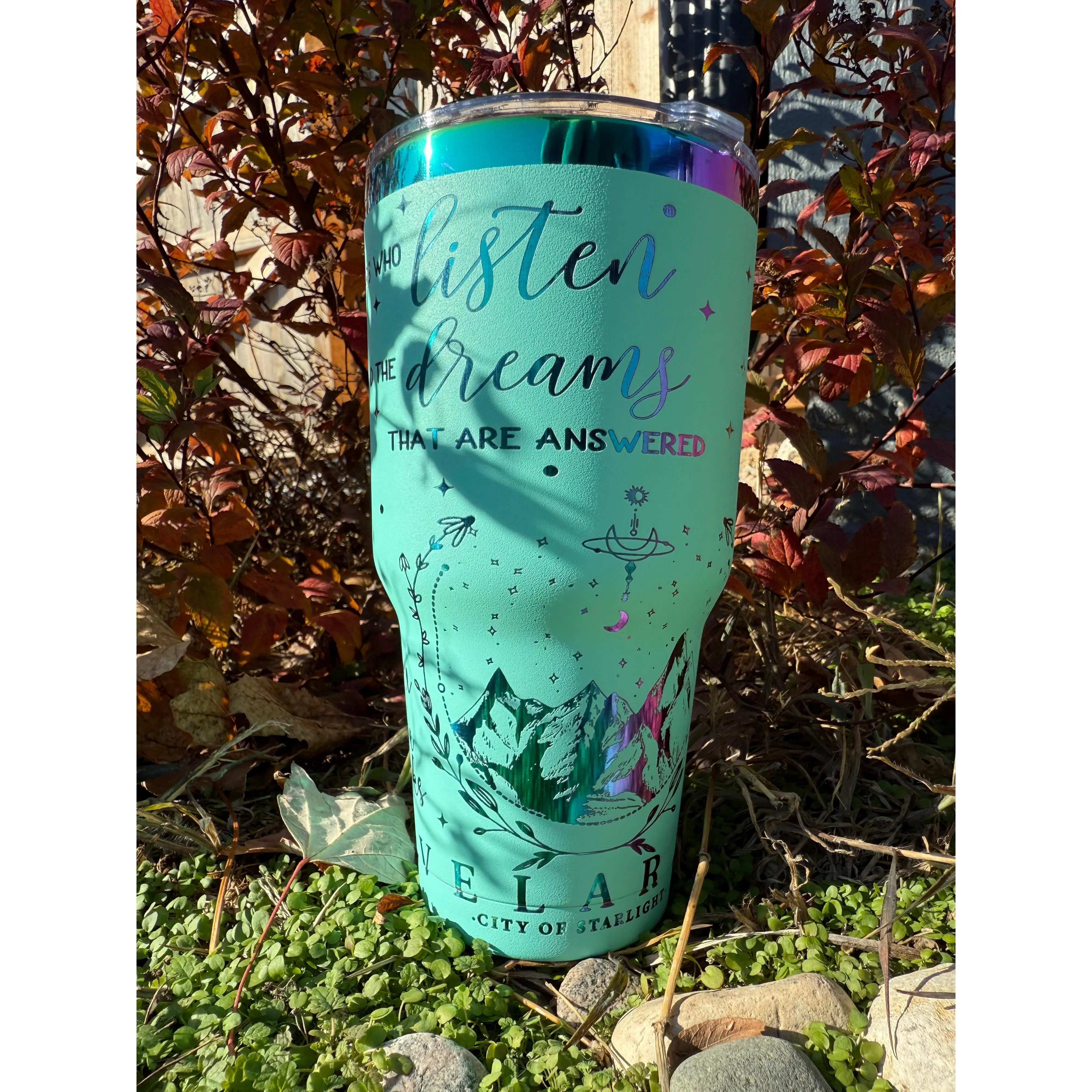 ACOTAR Mint Laser Engraved Tumbler