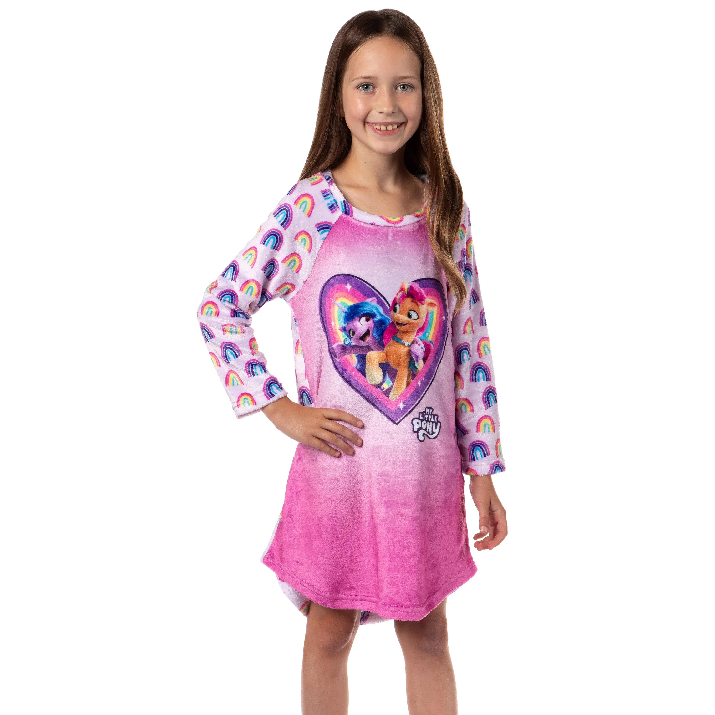My Little Pony: A New Generation Girls' Sunny Starscout Izzy Moonbow Pajama Nightgown Sleep