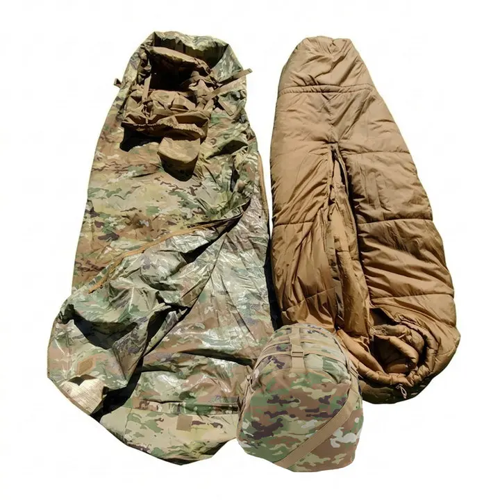 BAF Coyote 3-Season USMC Sleeping Bag OCP Nylon Cover Compression Sack - New