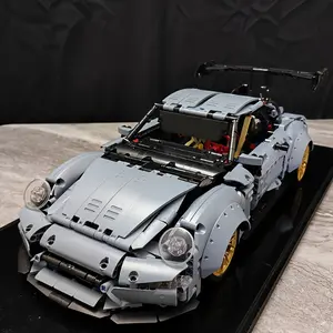 2117pcs 1:10 Scale Car Model Building Blocks, Model Car Kit, Home Decor Environment Setup, Racing Enthusiast Collection Moc, High Difficulty Mechanical Assembly, Diy Model Kit