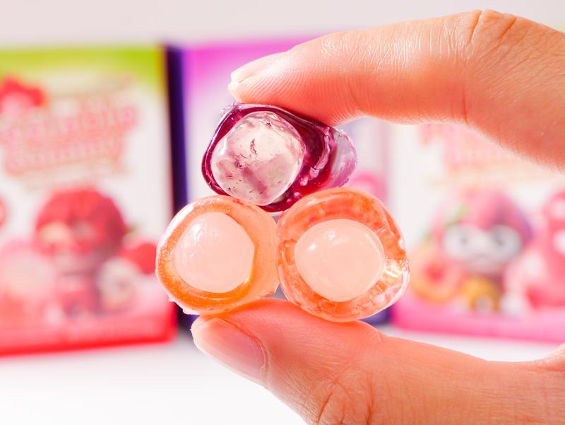 【2 Boxes Delivered】GummyGlow Peelable Candy Real Fruit Juice Lychee Grape Peach Gluten-Free Snack for Party & Sharing Sweet Juicy Chewy45 pieces/box