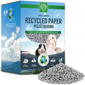 Recycled Paper Pellet Bedding, Litter for Rabbit, Guinea Pig, Hamster, Bunny and Other Small Animals, 20lb