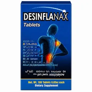Desinflanax Tablets – Anti-Inflammatory Pain Relief Formula with B Vitamins, Joint & Muscle Support, 100 Tablets