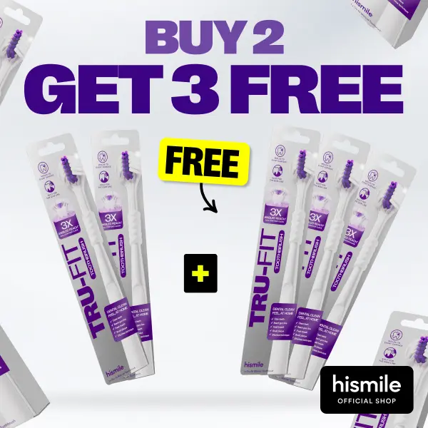 [NEW] [Hismile] Buy 2 Get 3 Free Tru-Fit Toothbrush, 3 Sided Toothbrush | 5x Manual Toothbrush