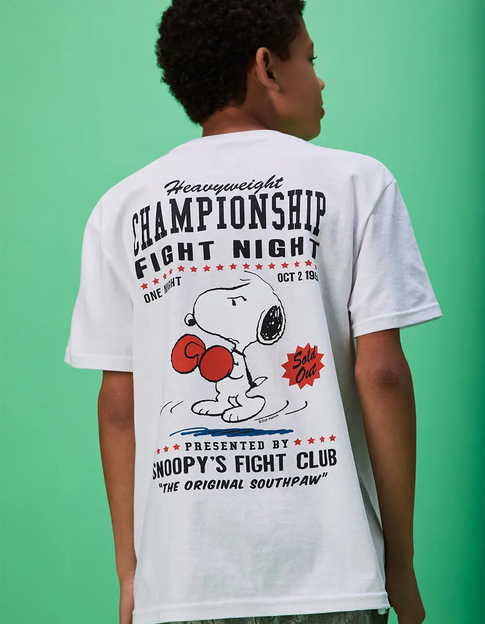 RIOT SOCIETY x Peanuts Snoopy's Fight Club Boys Tee