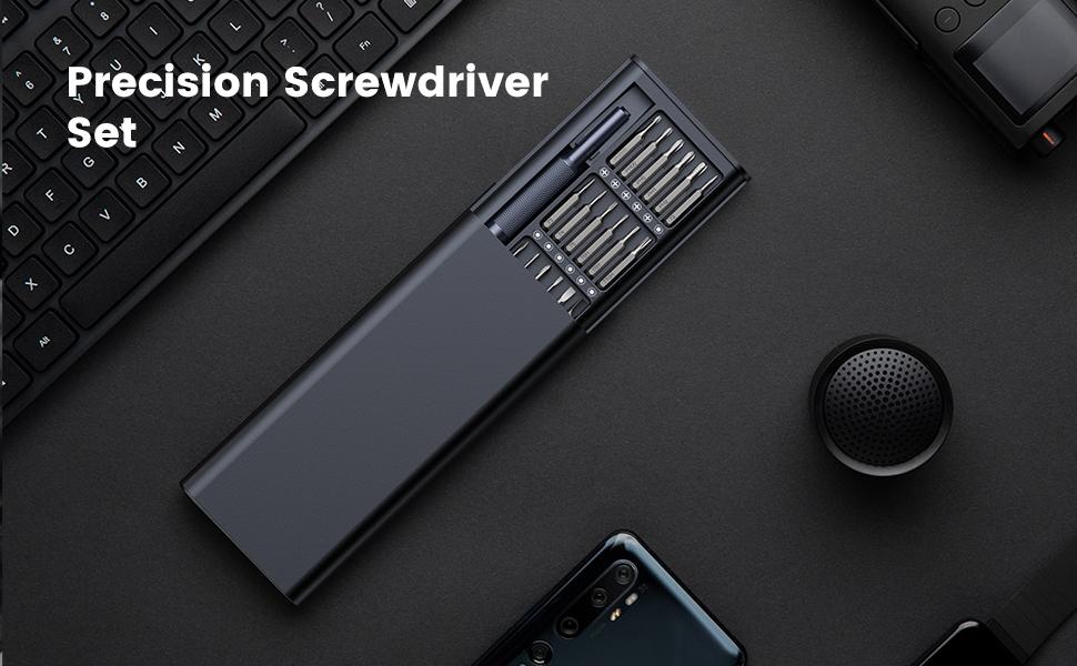 25-Piece Precision Small Screwdriver Set – Mini Flathead & Phillips Tool Kit Bit Set with Storage Case for Electronics Repair, Watches, Glasses, Jewelry & Computer Maintenance, high-strength steel Screw Driver Magnetic Gift for Men
