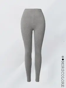 Women's Sporty Tight-Fitting Pants, Elastic Waist Design, Comfortable Fit, Ideal for Fitness & Exercise Training, Yoga Workout Gear, Gym Sportswear Bottoms, Pilates Leggings