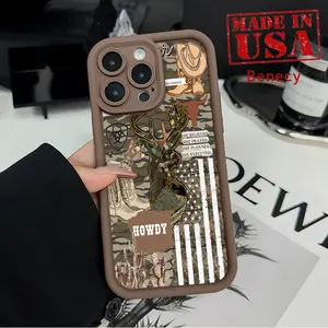 Compatible with iPhone 16 15 14 Pro Max 13 12 11 XR XS Plus E Phone Case Deer All Coverage Anti-Drop Rugged Durable Soft Cover for Boy