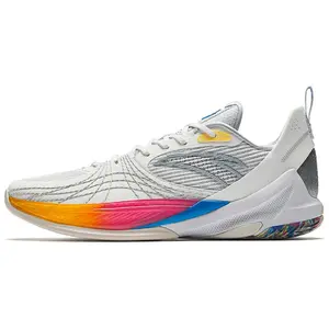 Anta Speed 6 Men's Basketball Shoes: Full-Plate Nitrogen Tech, Quick Launch, Stable Support, Smooth Power Transfer, Non-Slip Durable Verifiable, with credentials and supporting global authentication