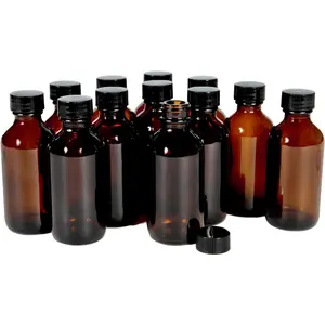 , 12, , 2 oz Glass Bottles, with