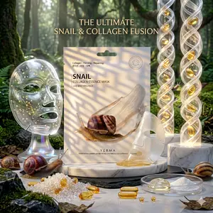 Korean Snail Collagen Essence Mask, Skin Repair Snail Infusion, Restore Skin Texture