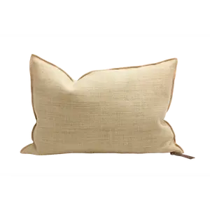 Vintage Canvas Linen Miel Pillow 16x24, from Maison de Vacances