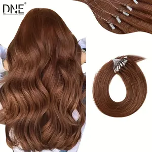 Hot Fashionable 50s Microlink Hair Extensions - Remy Human Hair Micro Bead & Ring Extensions, Ultra-Soft Straight Hair for Women, Natural Look & Easy Application, Dur& Comfortfor Everyday Styling, Hair Extensions for Women, Sleek Hairpiece, Secure Attachm