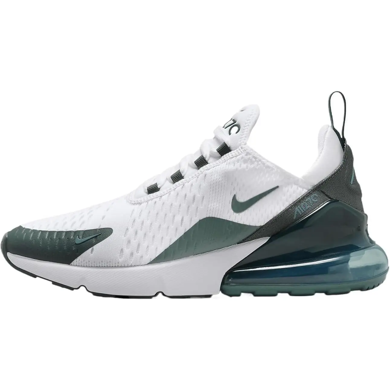 Women's Nike Air Max 270 White/Vintage Green-Bicoastal (HQ3421 100)