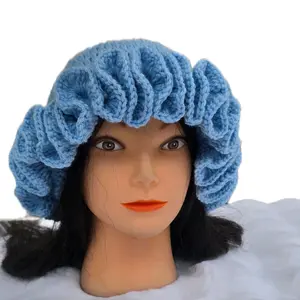 Boncap Luxury Handmade Crochet Ruffle Hat – Cozy, Stylish, All-Day Comfort with Unique Handmade Design & Soft Yarn for Everyday Wear