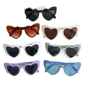 One pair Heart shaped glasses fun party multiple colors fashion accessory