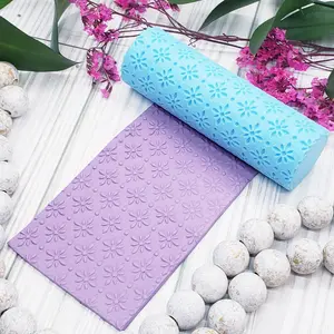 MOSAIC style 2 deboss texture roller fondant polymer clay cutters jewelry