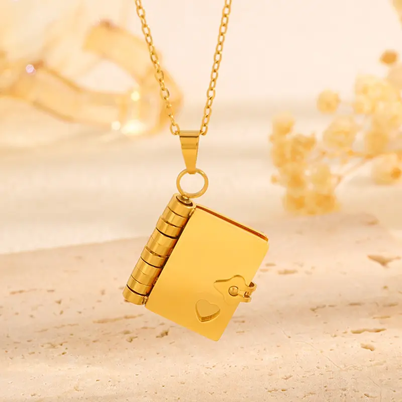 Golden Love Letter Necklace1