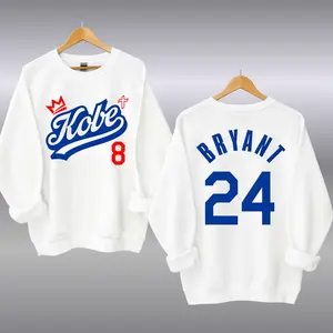 Vintage K0be Bryant 8 & 24 Tribute Crewneck, Black Mamba Tribute, Basketball Legend Sweatshirt, Fans Merch, Great for Game Day Shirt, Gifts for All, Trending Us Streetwear