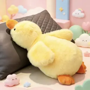 30/40/60 cm Fluffy Yellow Duck Plush Body Pillow, Soft Large Duck Stuffed Animal, Cute Duck Plushie Cushion for Bedroom & Living Room, Ideal for Home Decoration & Gifts